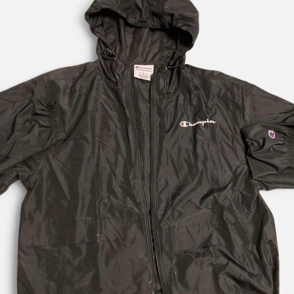 Champion Black Windbreaker Jacket